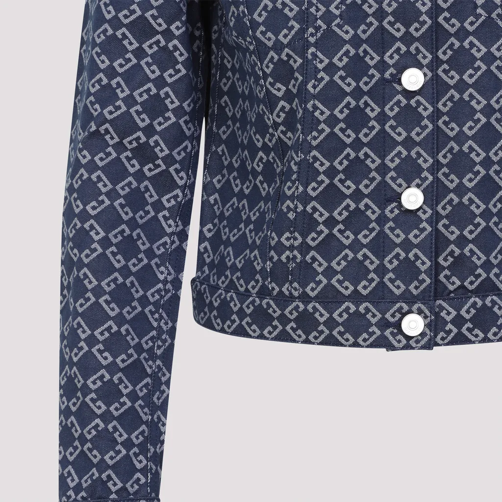 Monogrammed Button-Up Jacket