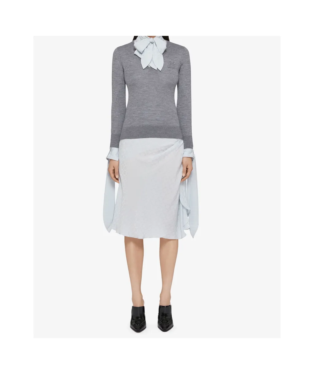 Monogram 72 Jacquard Draped Skirt