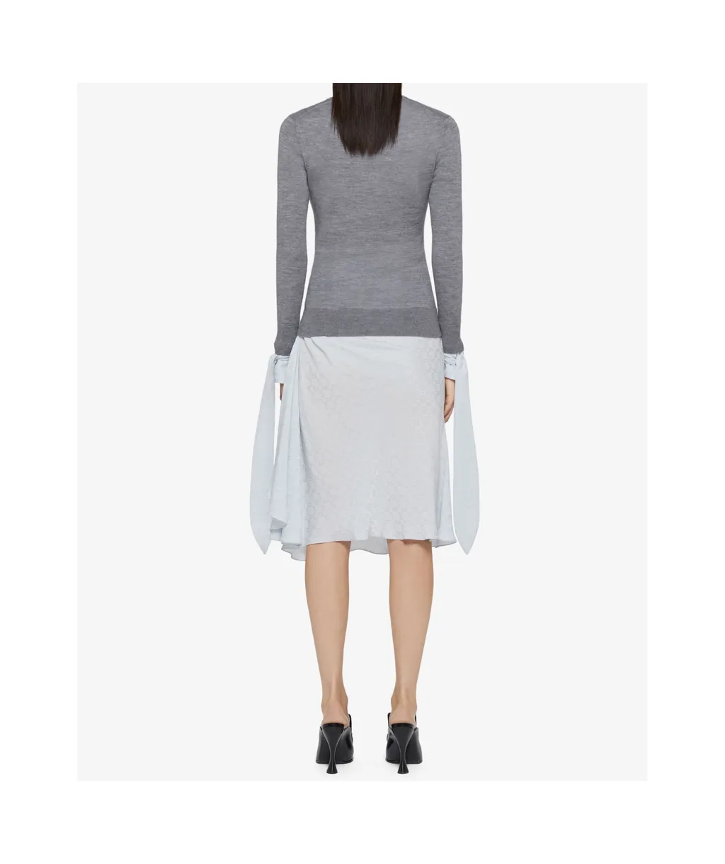 Monogram 72 Jacquard Draped Skirt