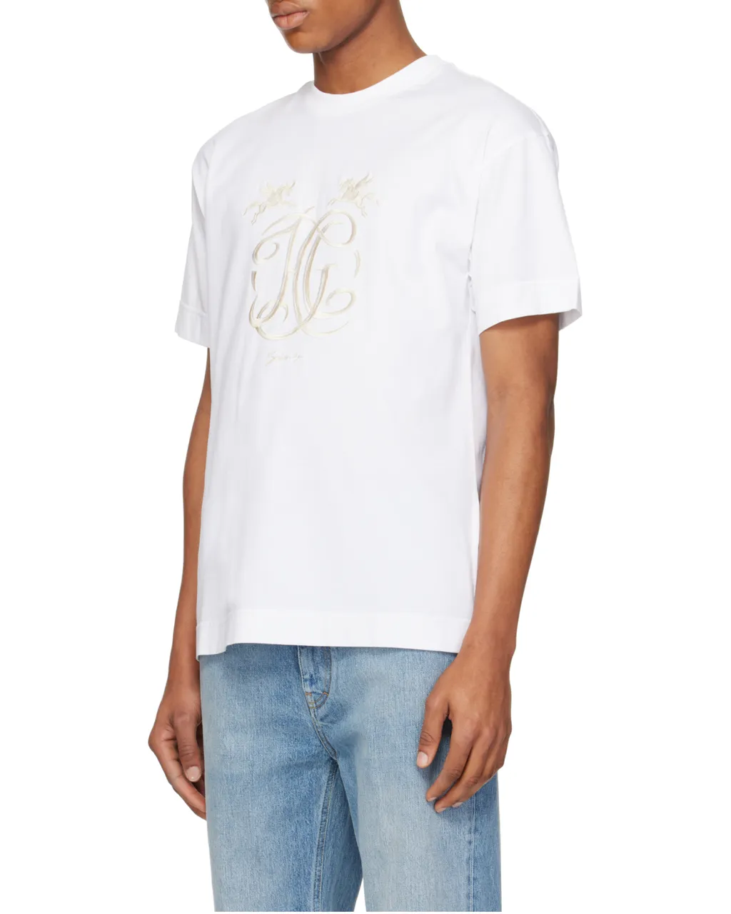 Logo Embroidered Crewneck T-Shirt
