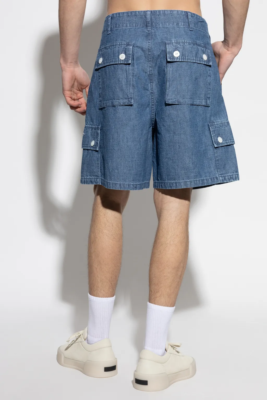 Denim Cargo Shorts