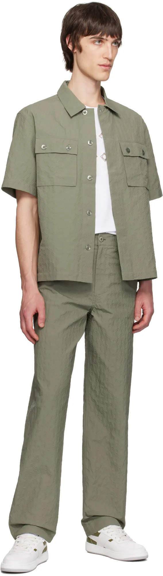 Textured Monogram Cargo Pants