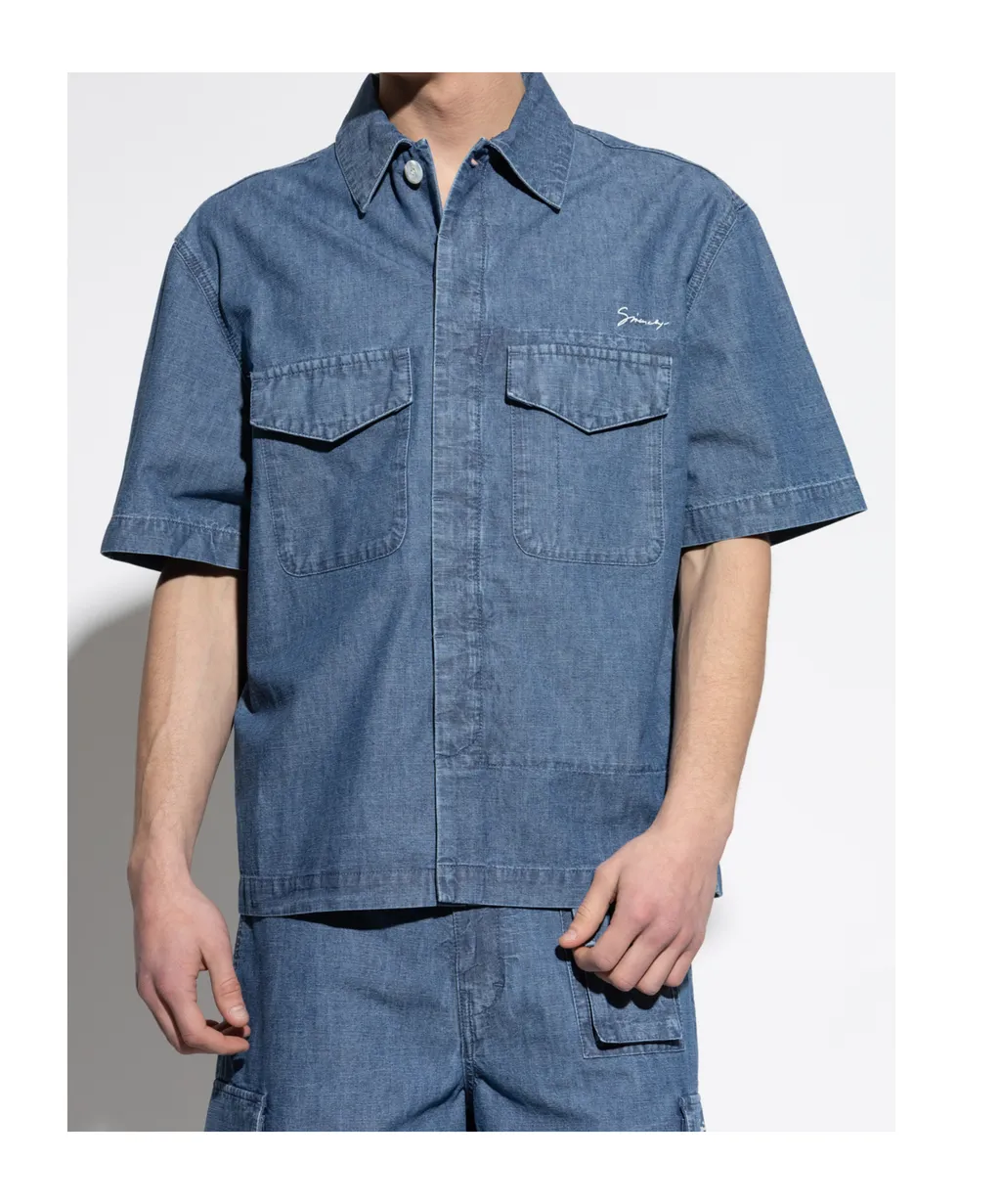 Logo Embroidered Short-Sleeve Shirt