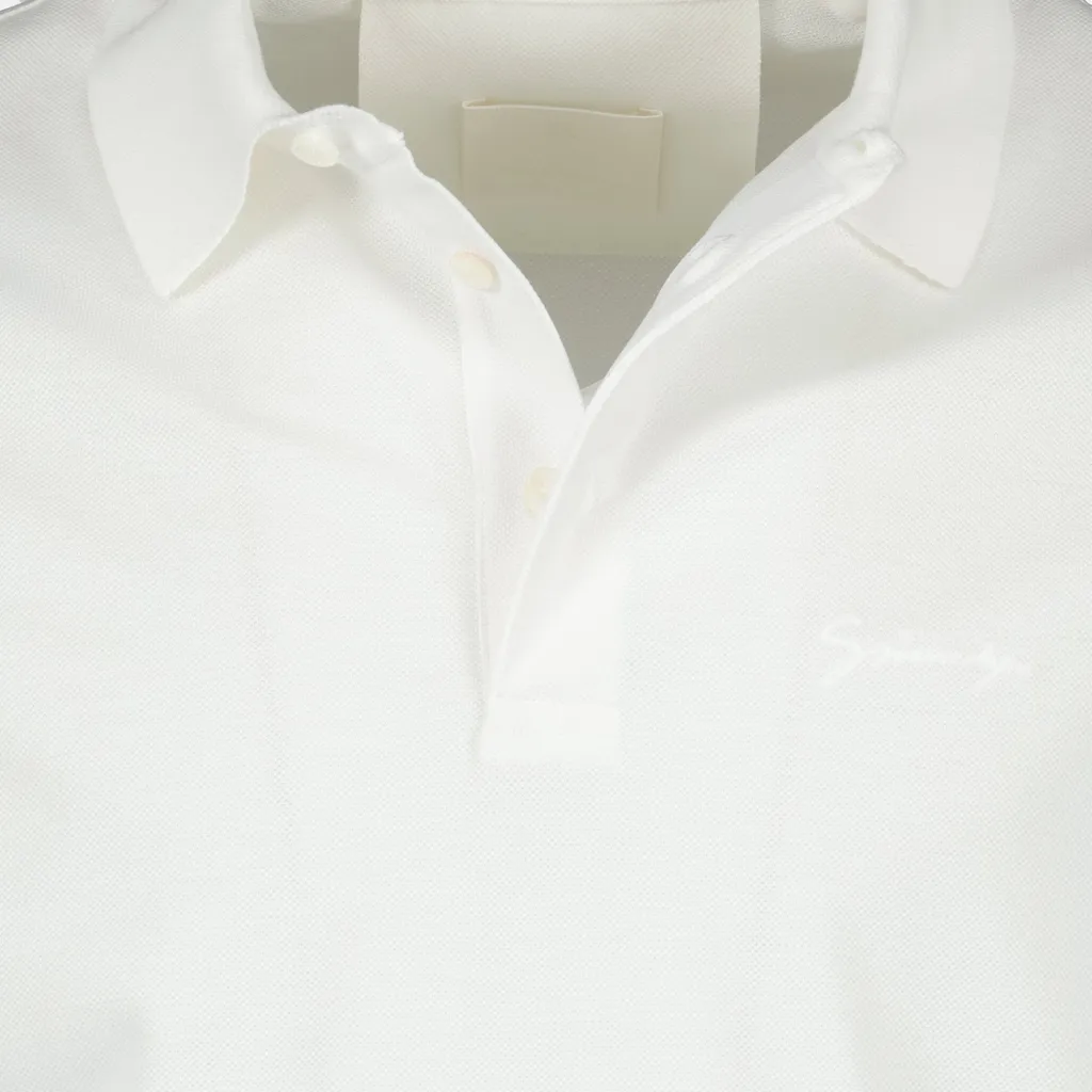 Logo Embroidered Short-Sleeved Polo Shirt