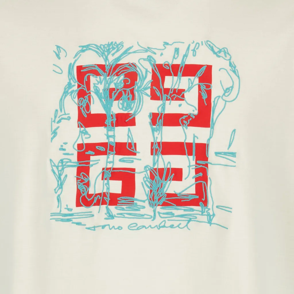 4G Logo Printed Crewneck T-Shirt