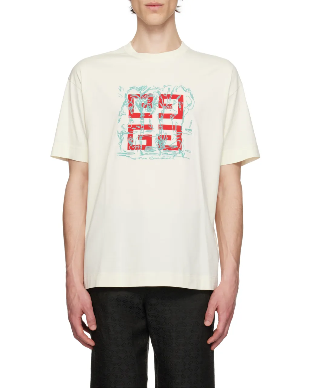 4G Logo Printed Crewneck T-Shirt