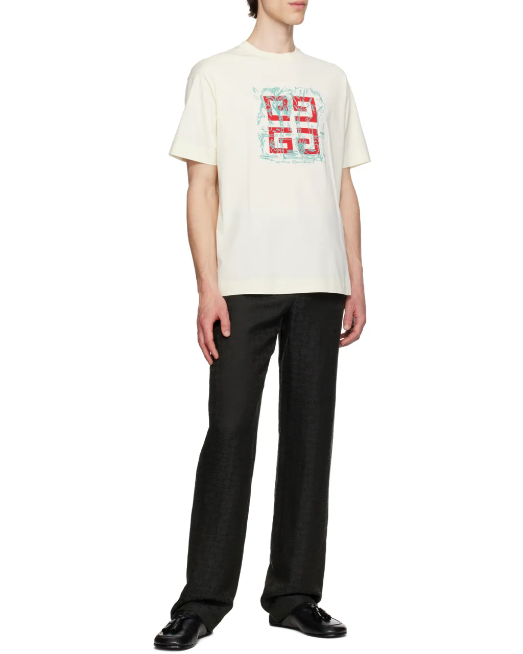 4G Logo Printed Crewneck T-Shirt