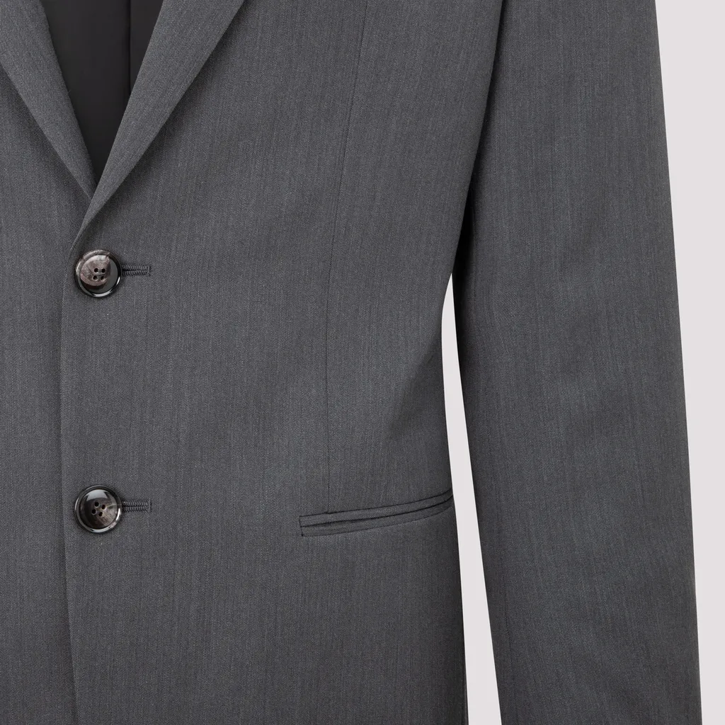 Slim-Cut Wool Two-Piece Suit
