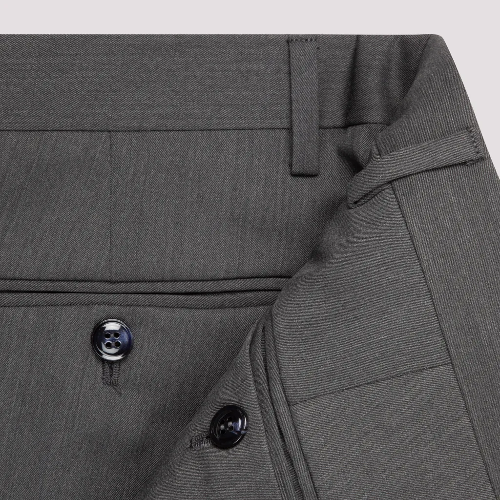 Slim-Cut Wool Two-Piece Suit