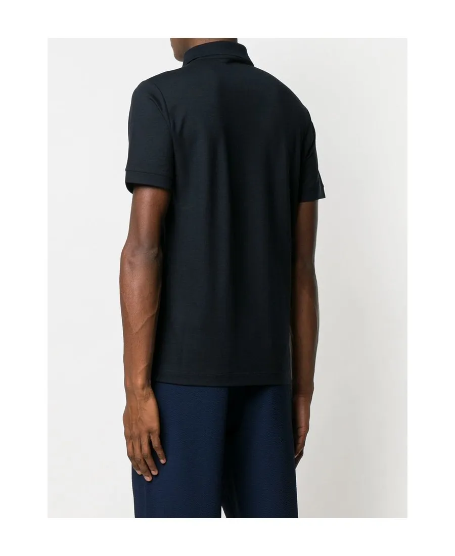 Fine-Knit Polo Shirt