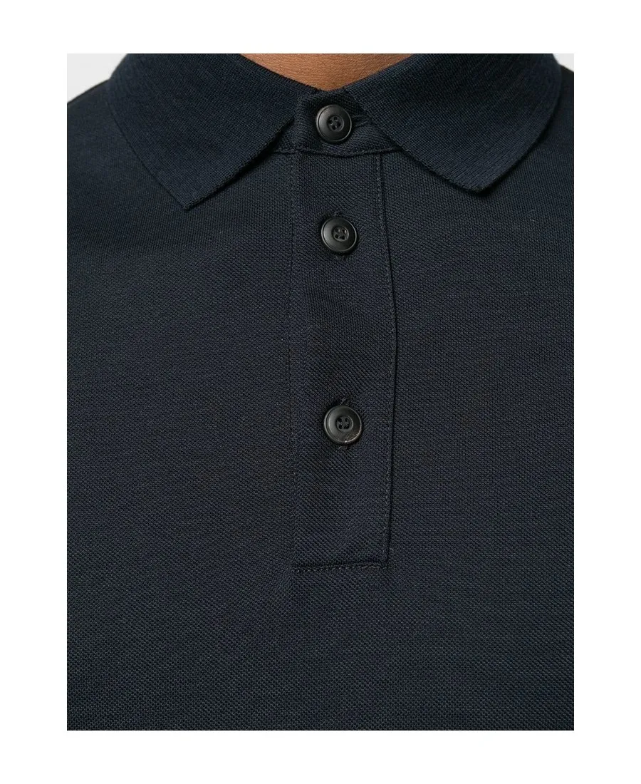 Fine-Knit Polo Shirt