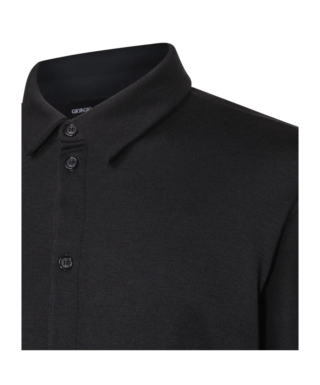 Buttoned Straight Hem Shirt