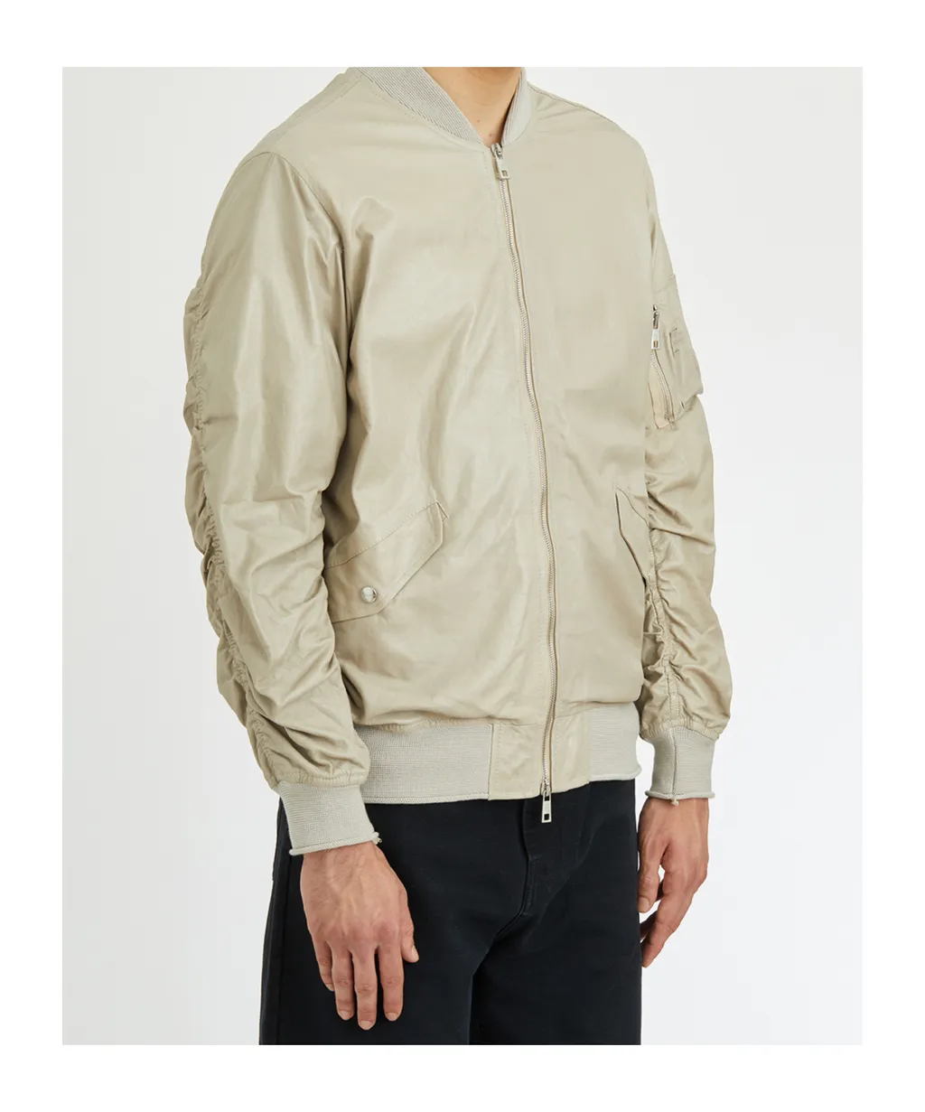 Leather Bomber Jacket