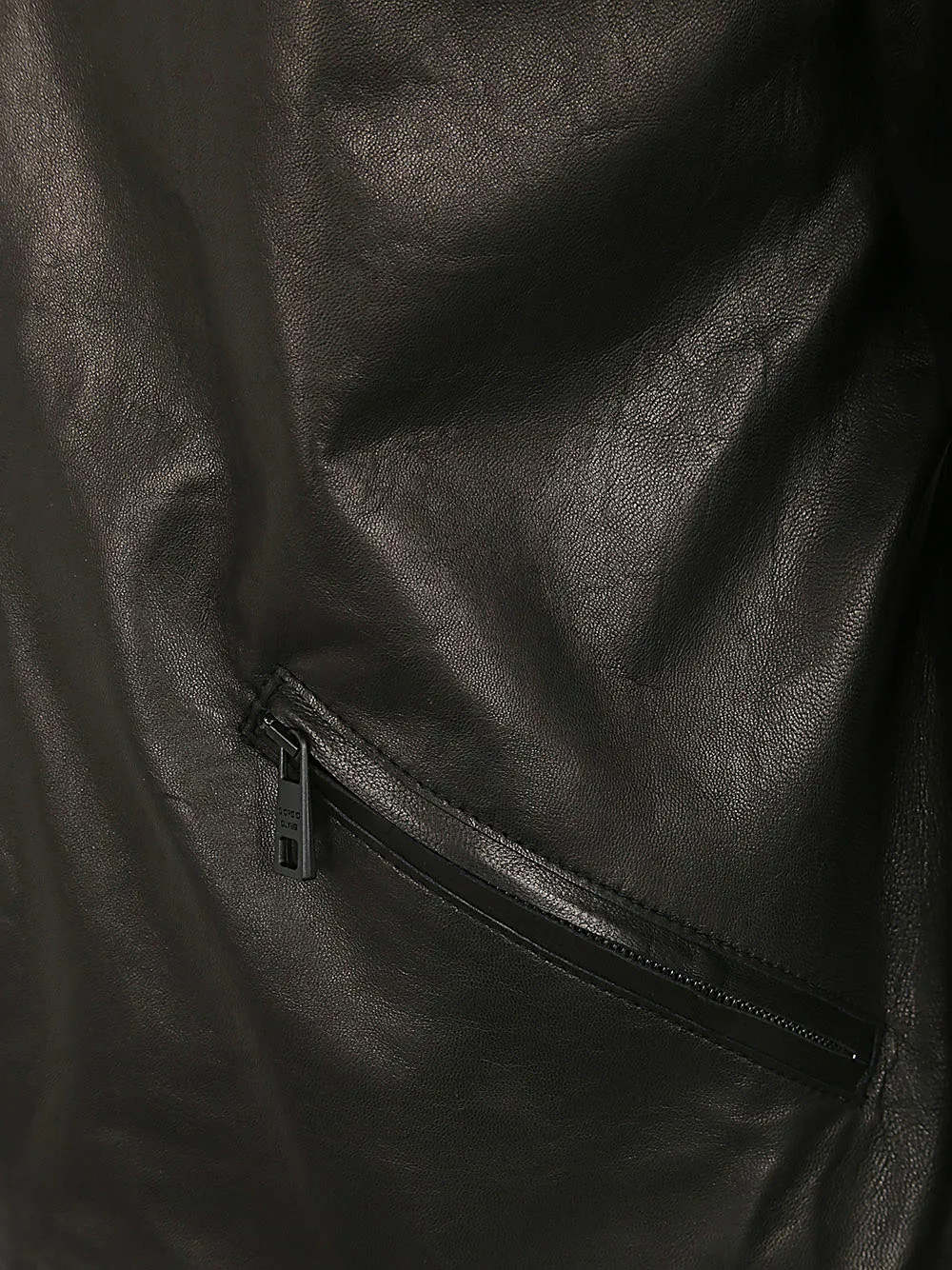 Zip-Up Leather Jacket