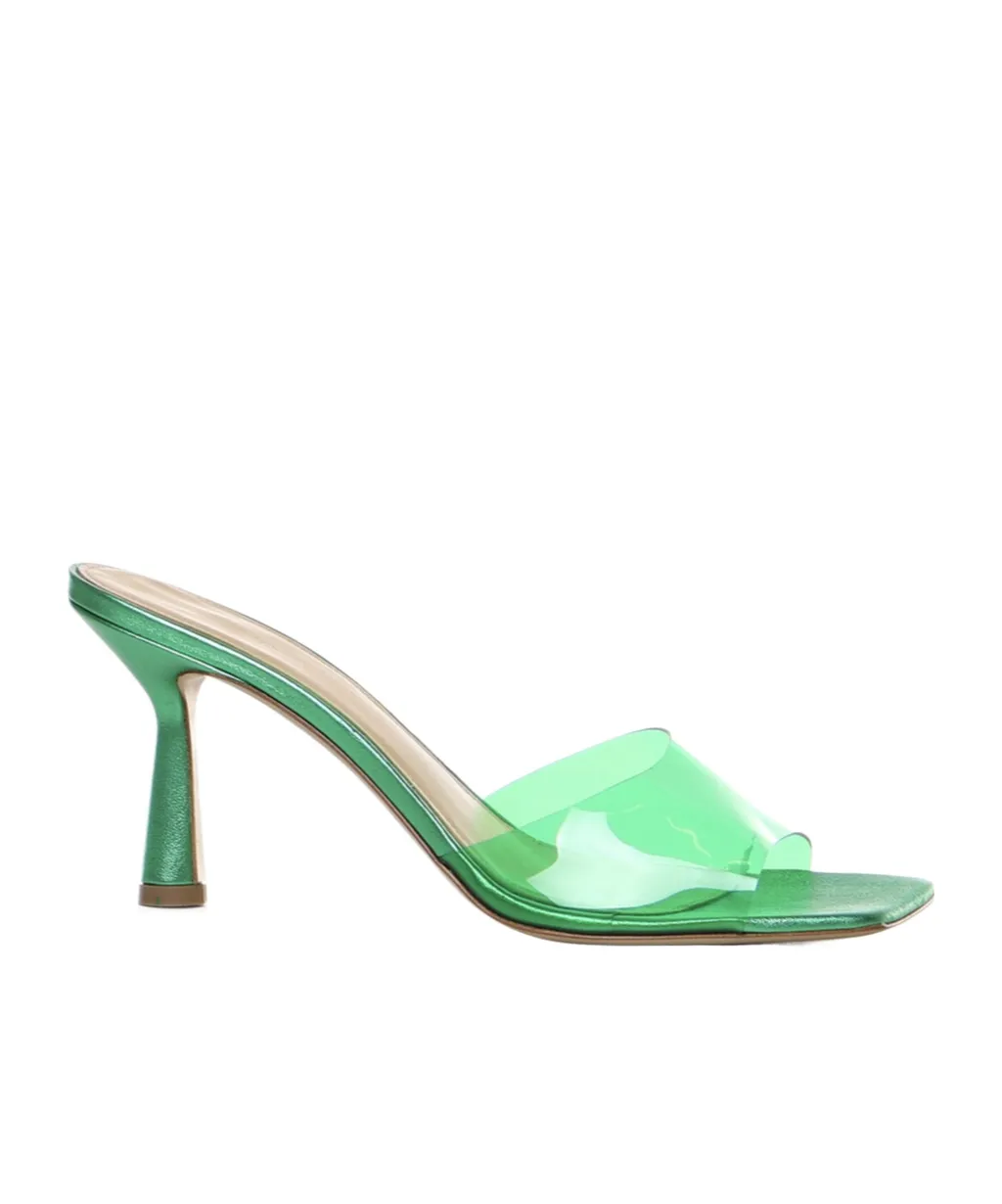 Square-Headed High-Heeled Sandals
