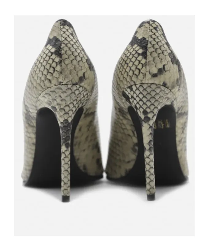 110Mm Snake-Effect Stiletto Pumps