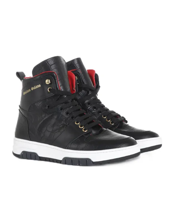 Legend Crocodile-Effect Sneakers
