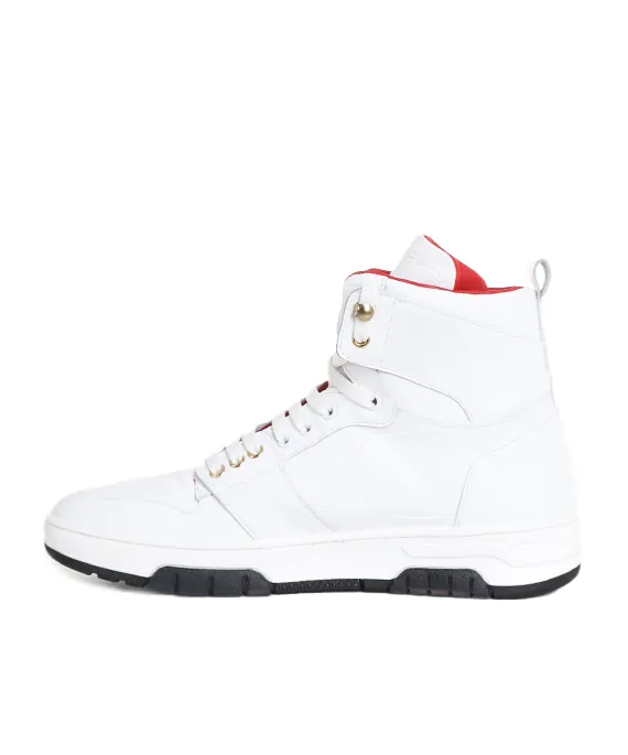 Legend Crocodile-Effect High-Top Sneakers