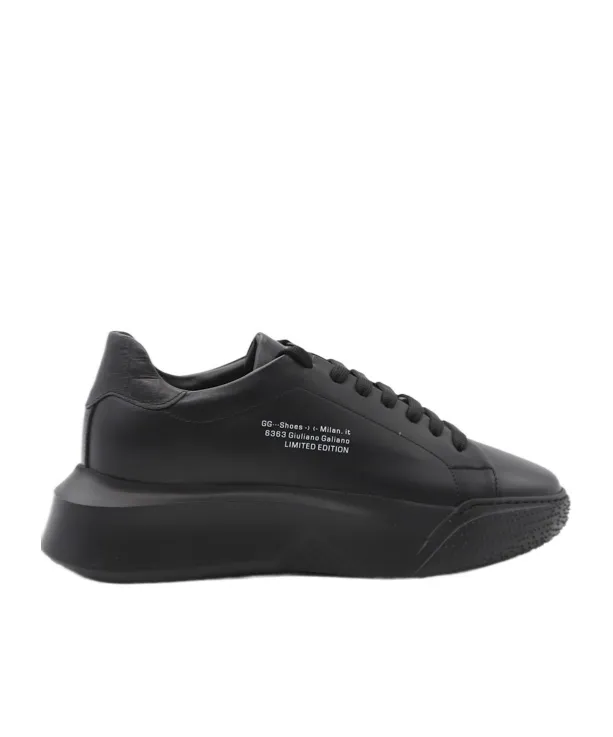 Leather Lace-Up Trainers