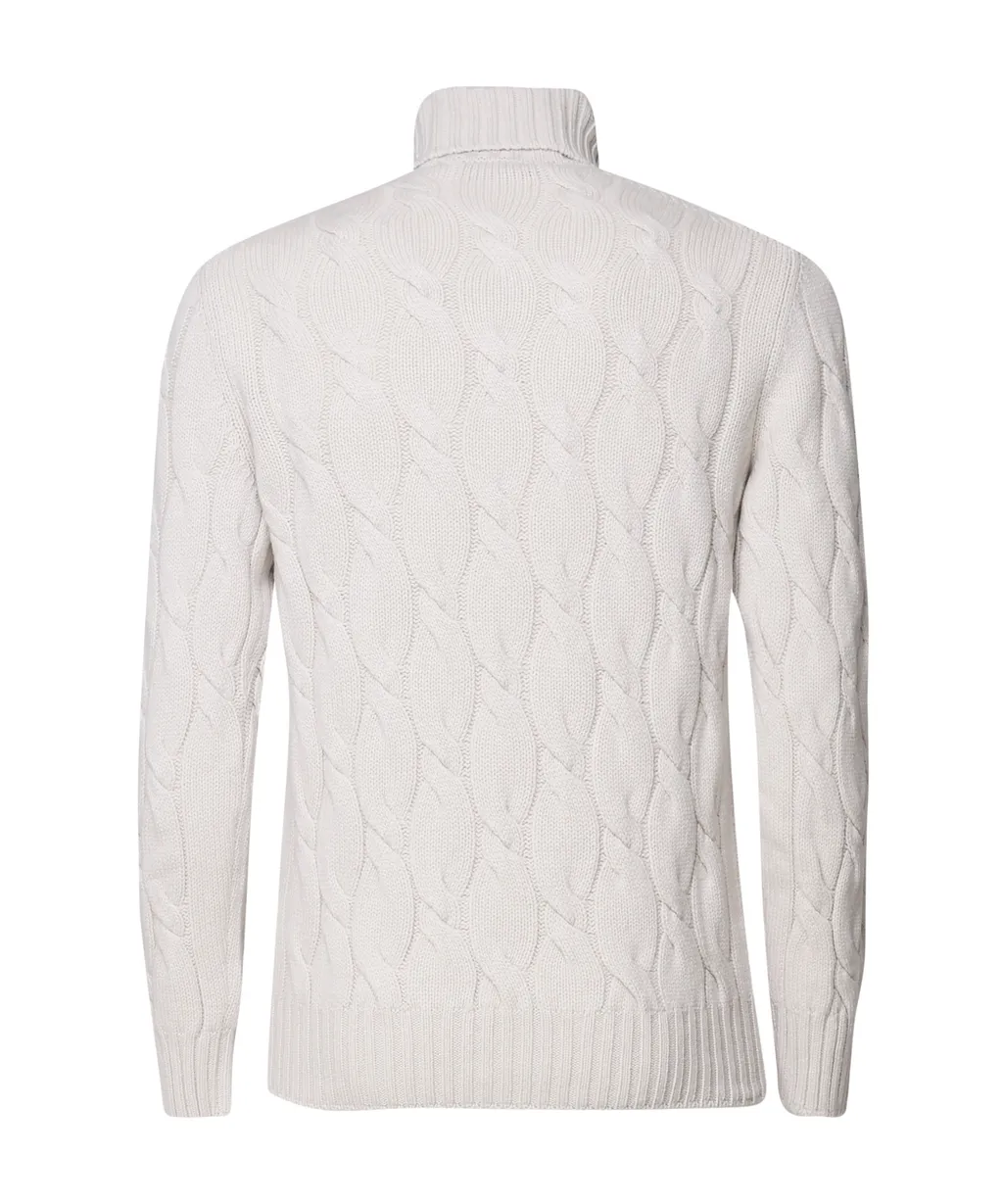 Braided High-Collar Knitwear