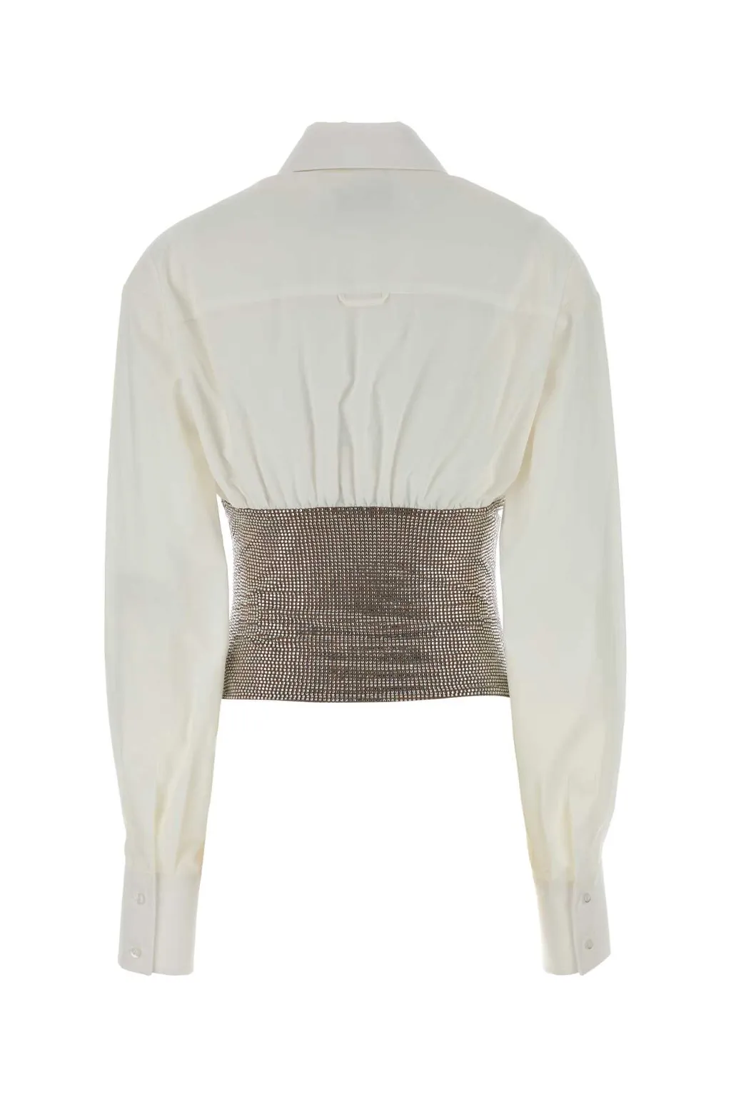 Embellished Poplin Top