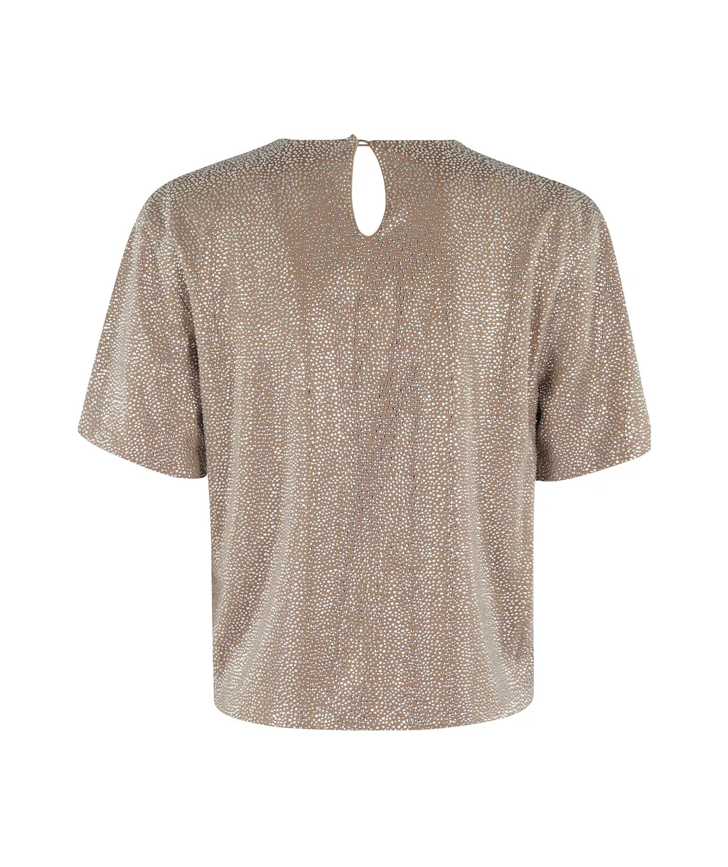 Embellished Short Sleeve Top