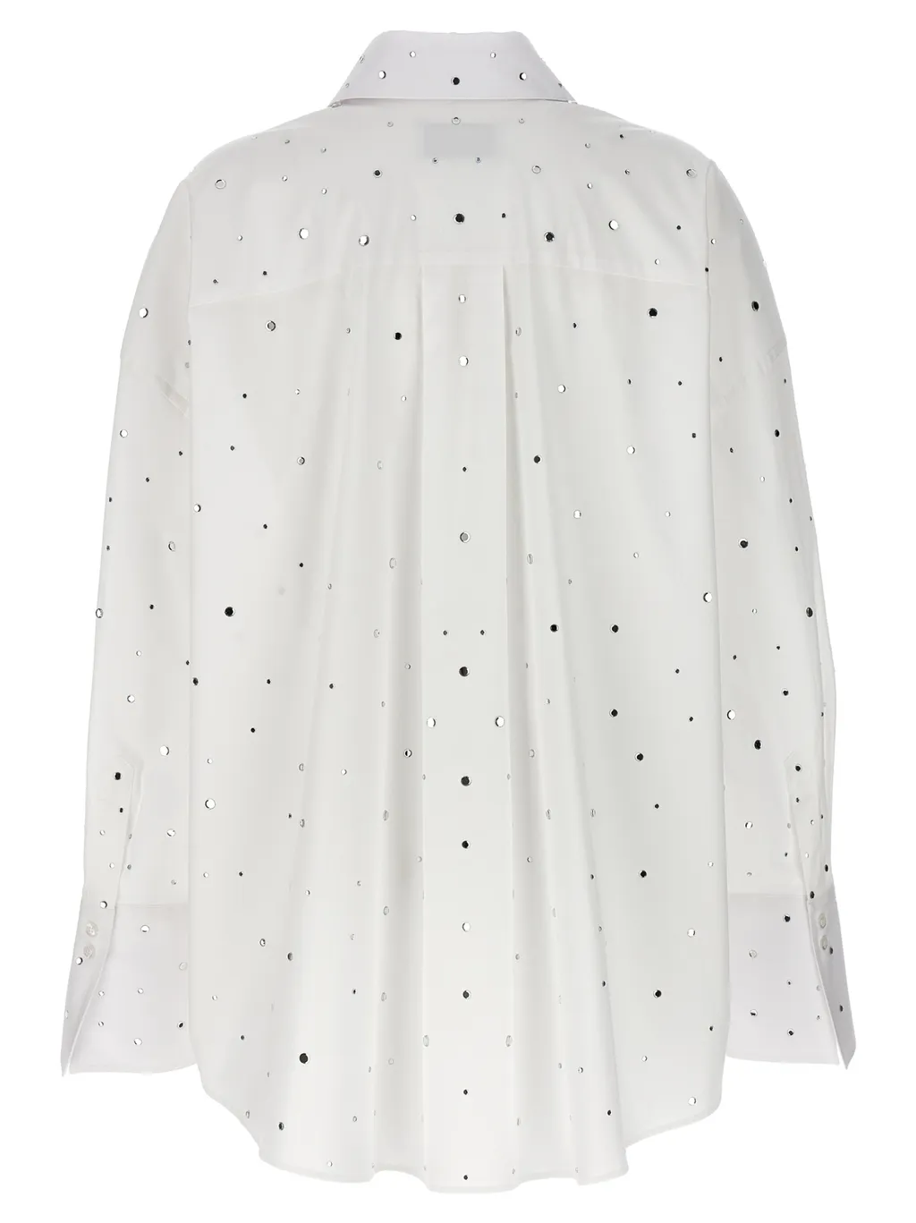 Rhinestone-Embellished Poplin Shirt