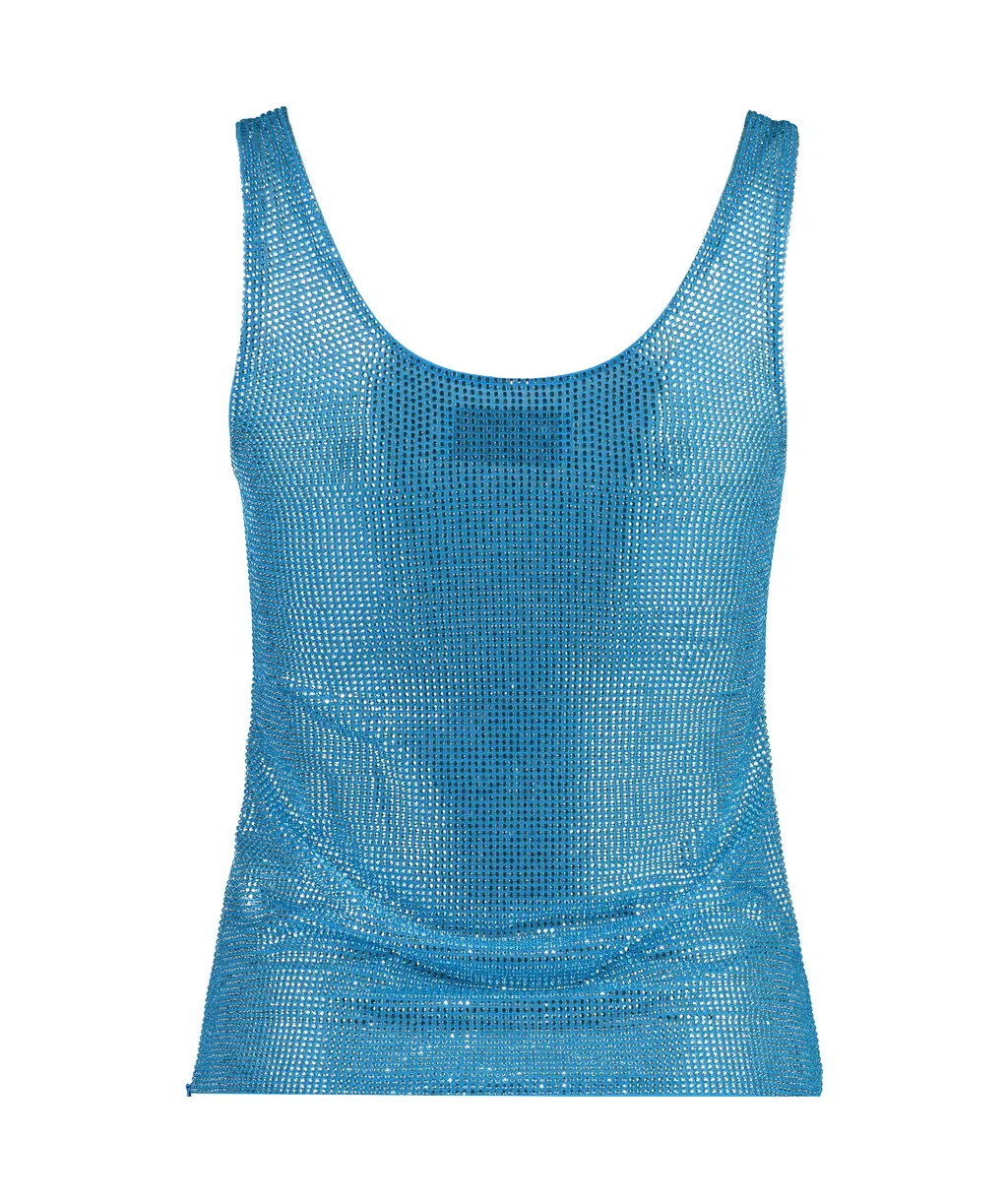 Embellished Scoop Neck Tank Top