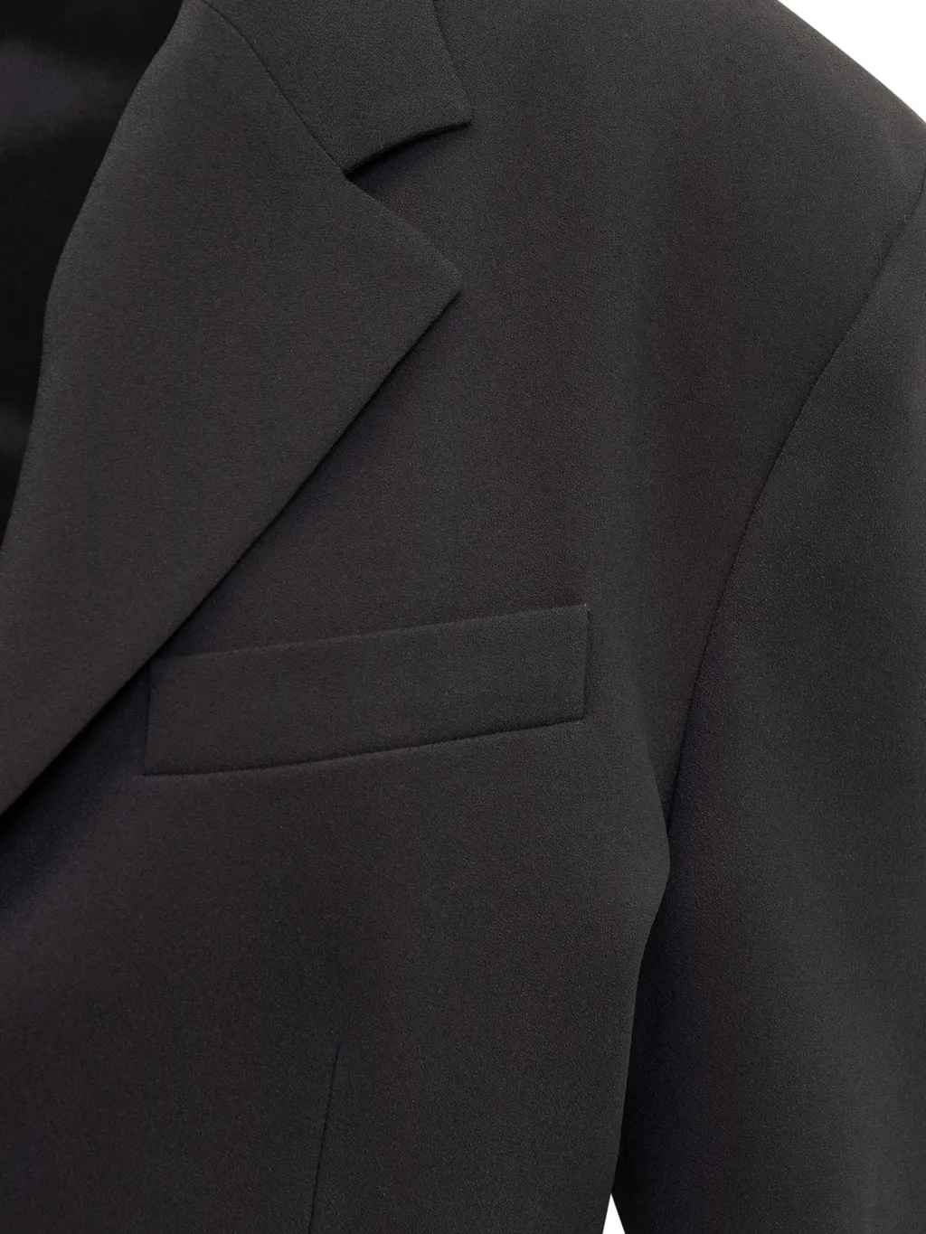 Notched-Collar Long-Sleeved Blazer