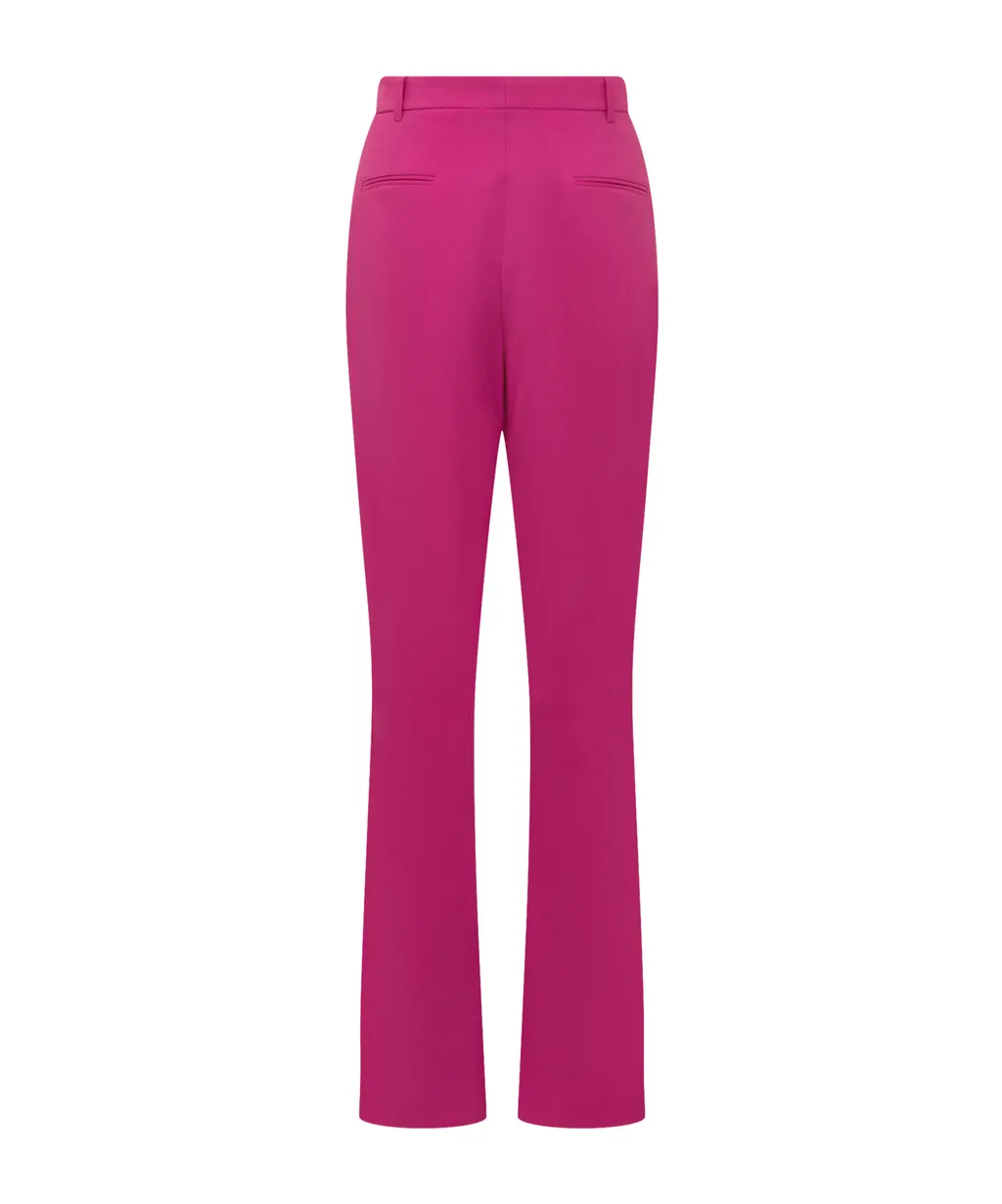 Slit Straight-Leg Pants