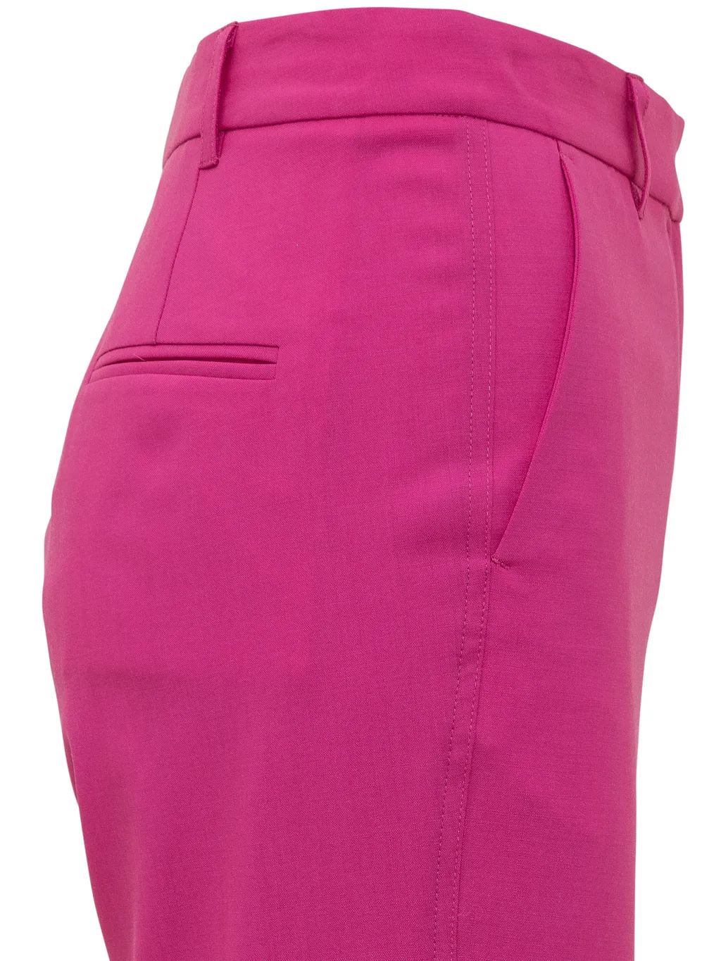Slit Straight-Leg Pants