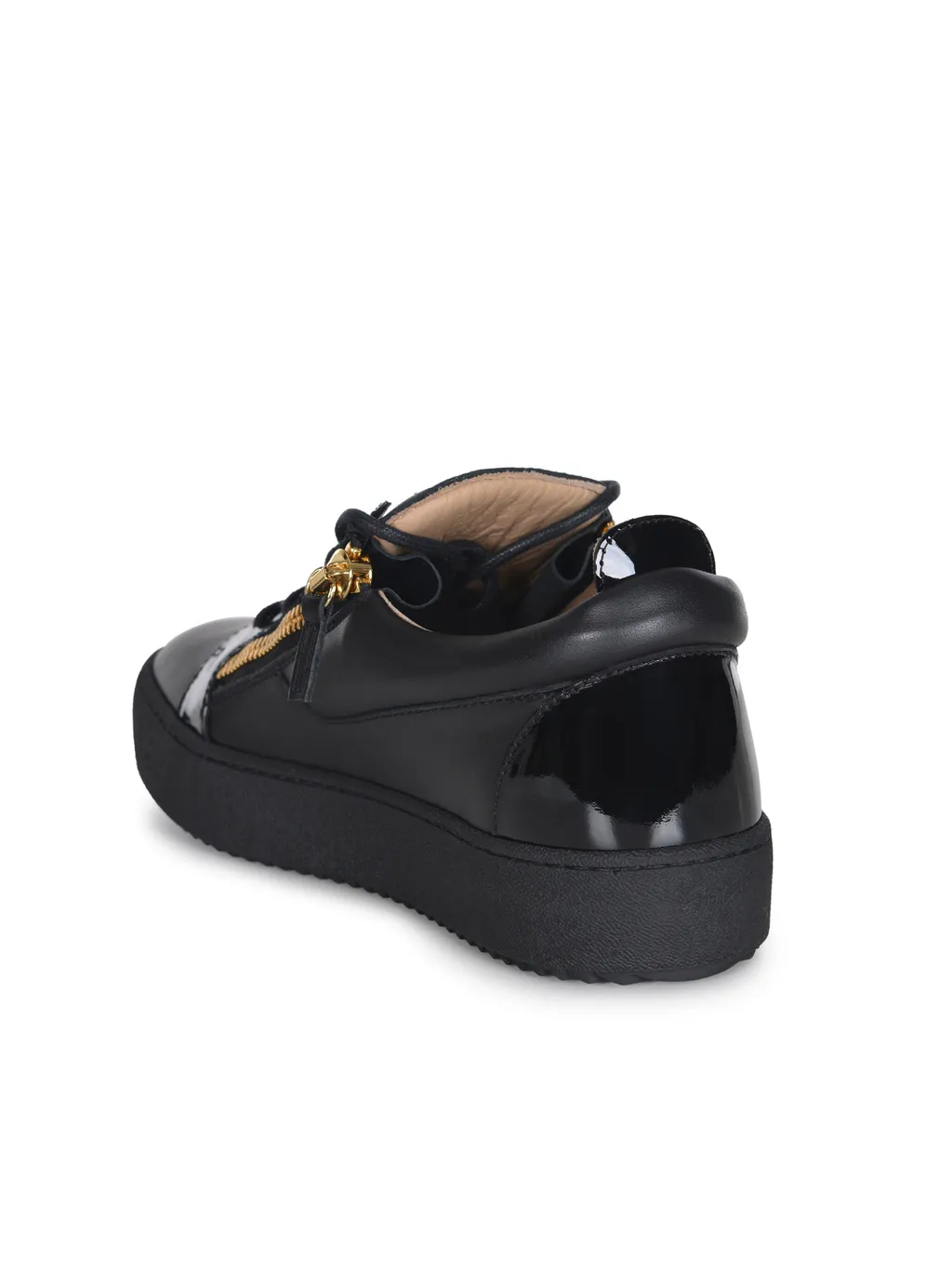 Zip-Detailed Low-Top Sneakers