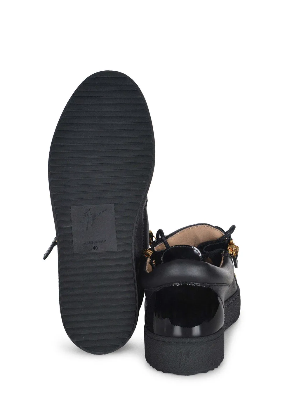 Zip-Detailed Low-Top Sneakers