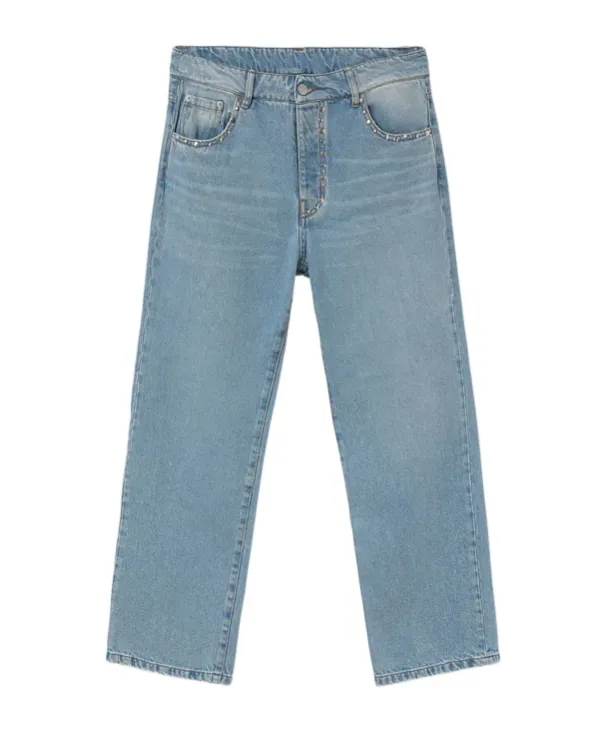 Tachas Wide-Leg Jeans