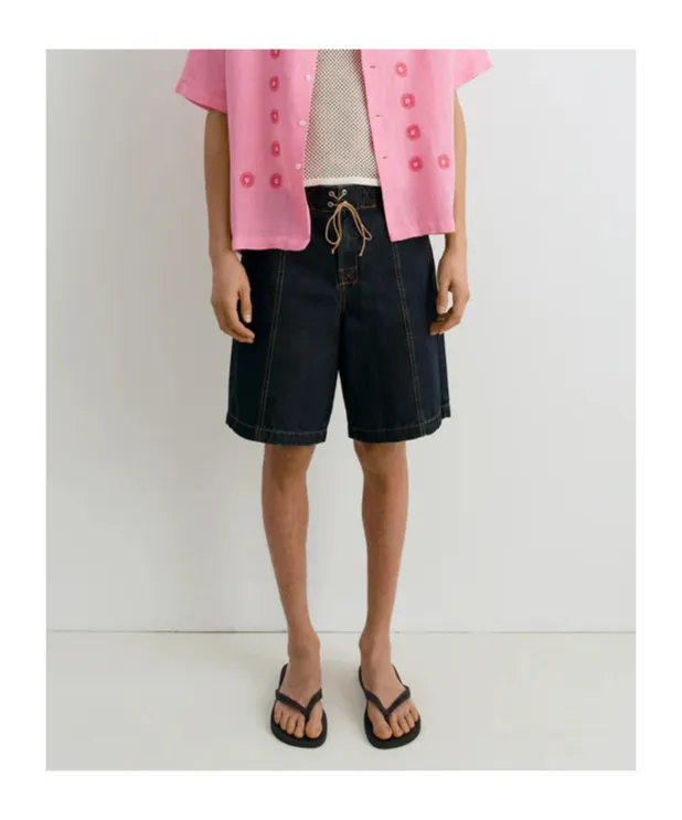 Relaxed Fit Drawstring Shorts