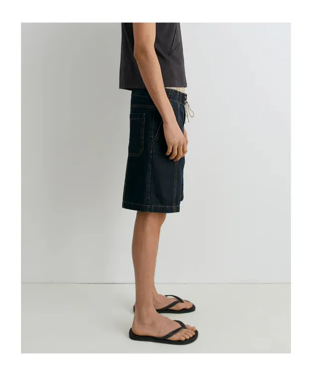 Relaxed Fit Drawstring Shorts
