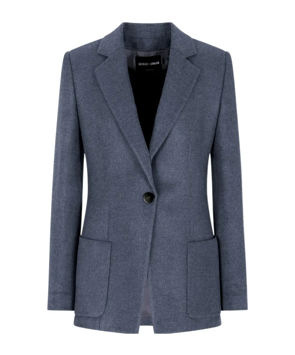 Single-Breasted Long-Sleeved Jacket