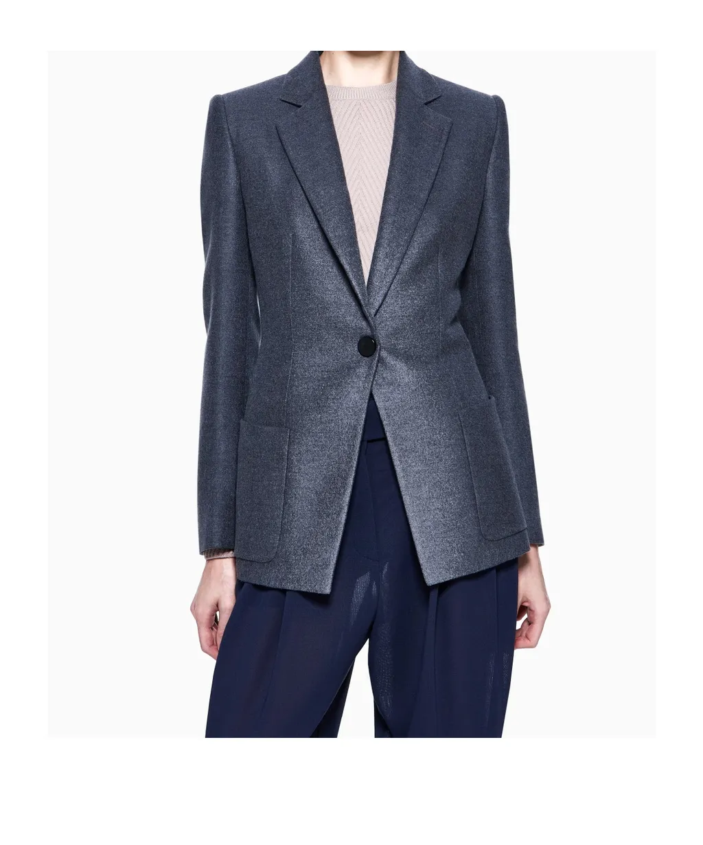 Single-Breasted Long-Sleeved Jacket