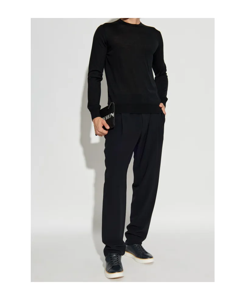 Fine Knit Virgin-Wool Jumper