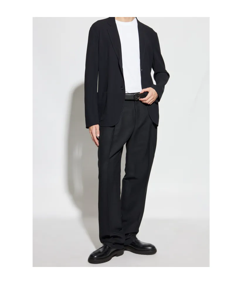 Single-Breasted Long-Sleeved Jacket