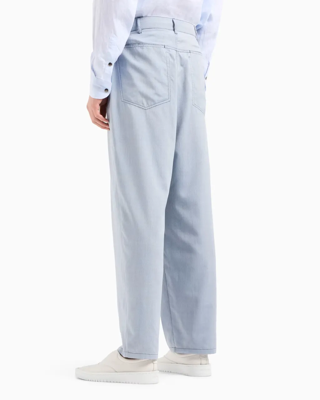 Pleat Detailed Straight Leg Pants
