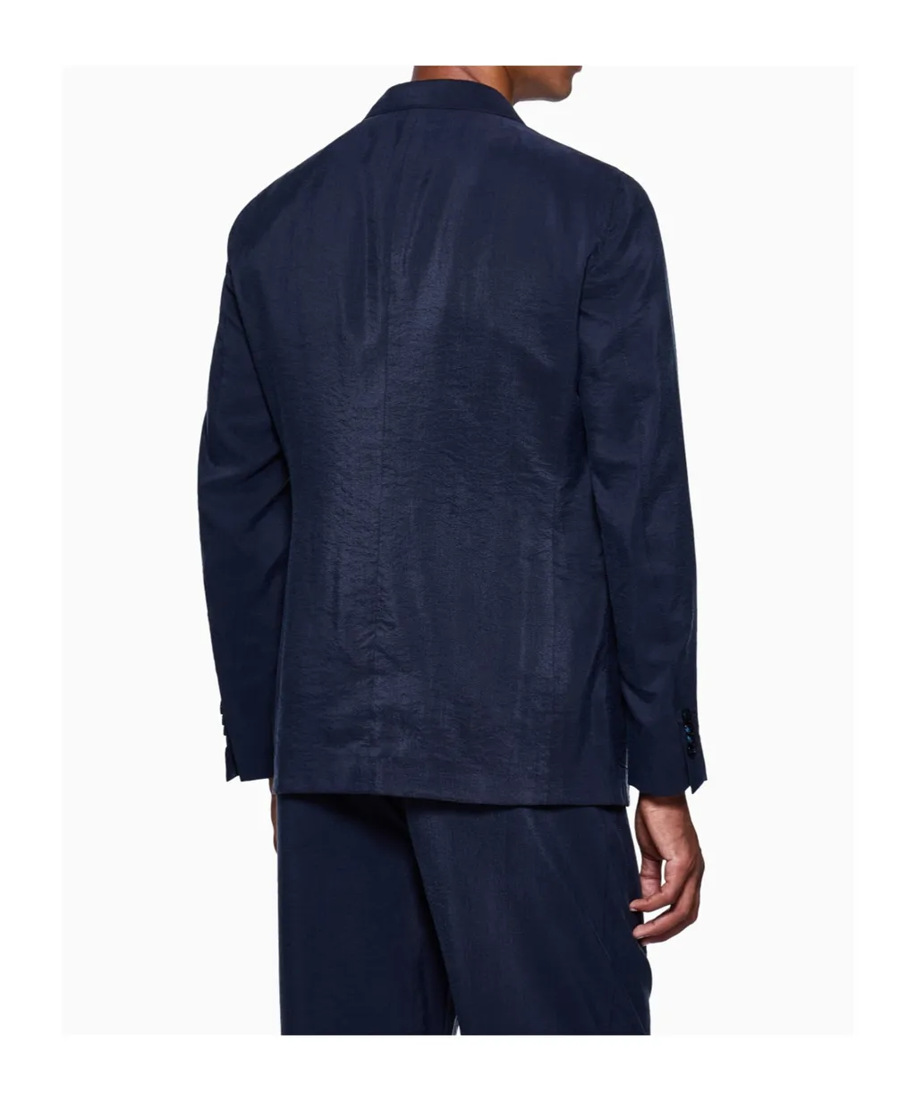 Patch-Pocket Single-Breasted Blazer