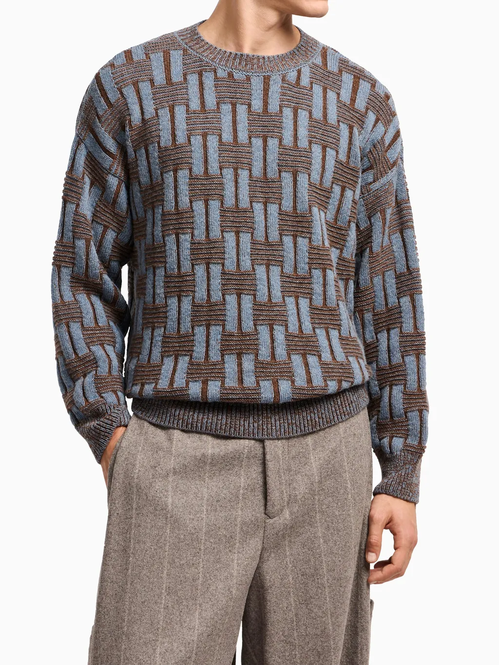 Geometric-Pattern Sweater
