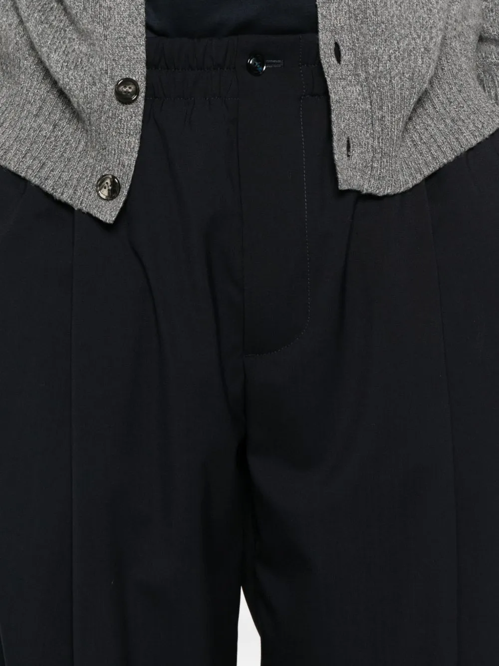 Button Detailed Pleated Pants