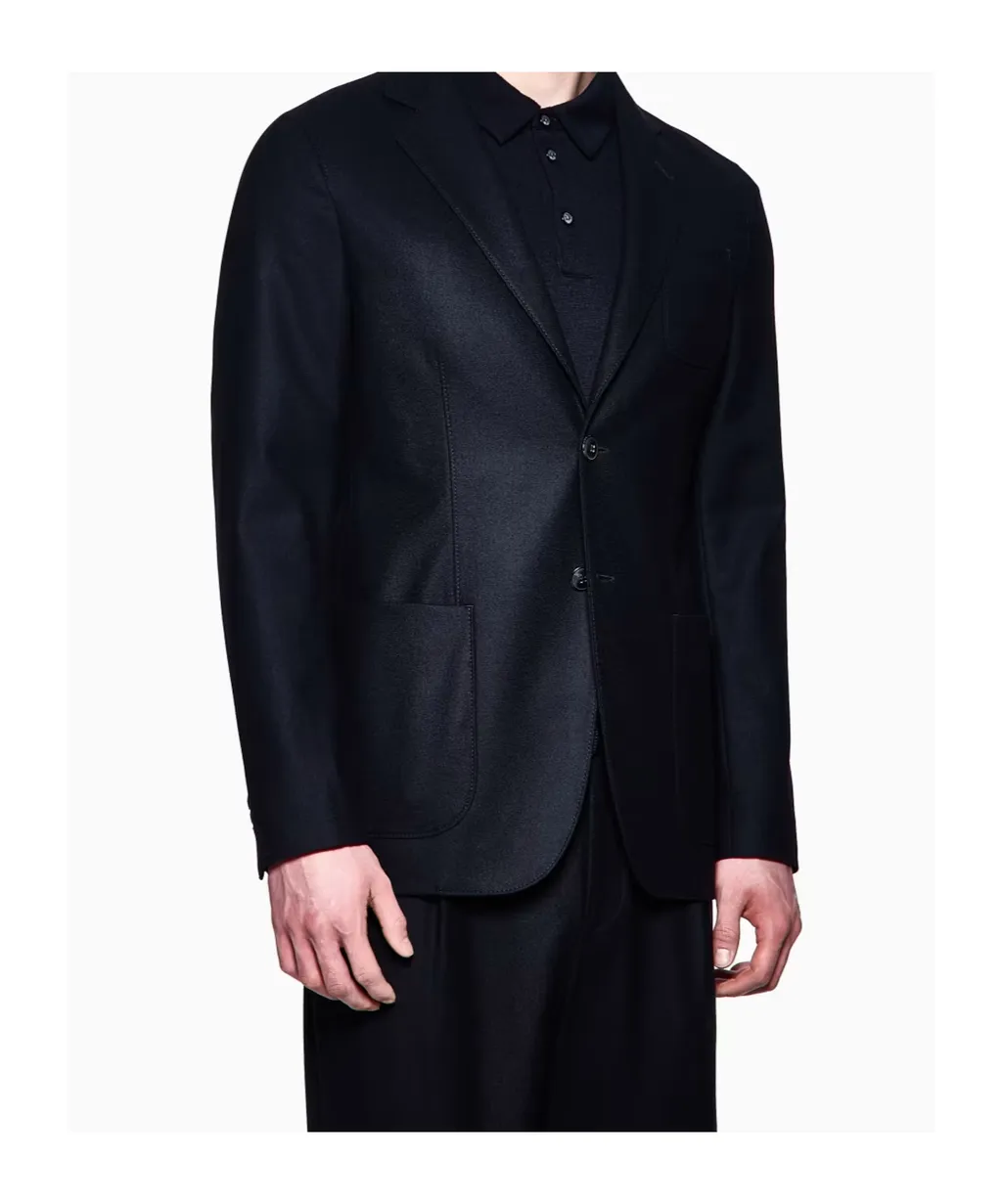 Single-Breasted Felted Blazer