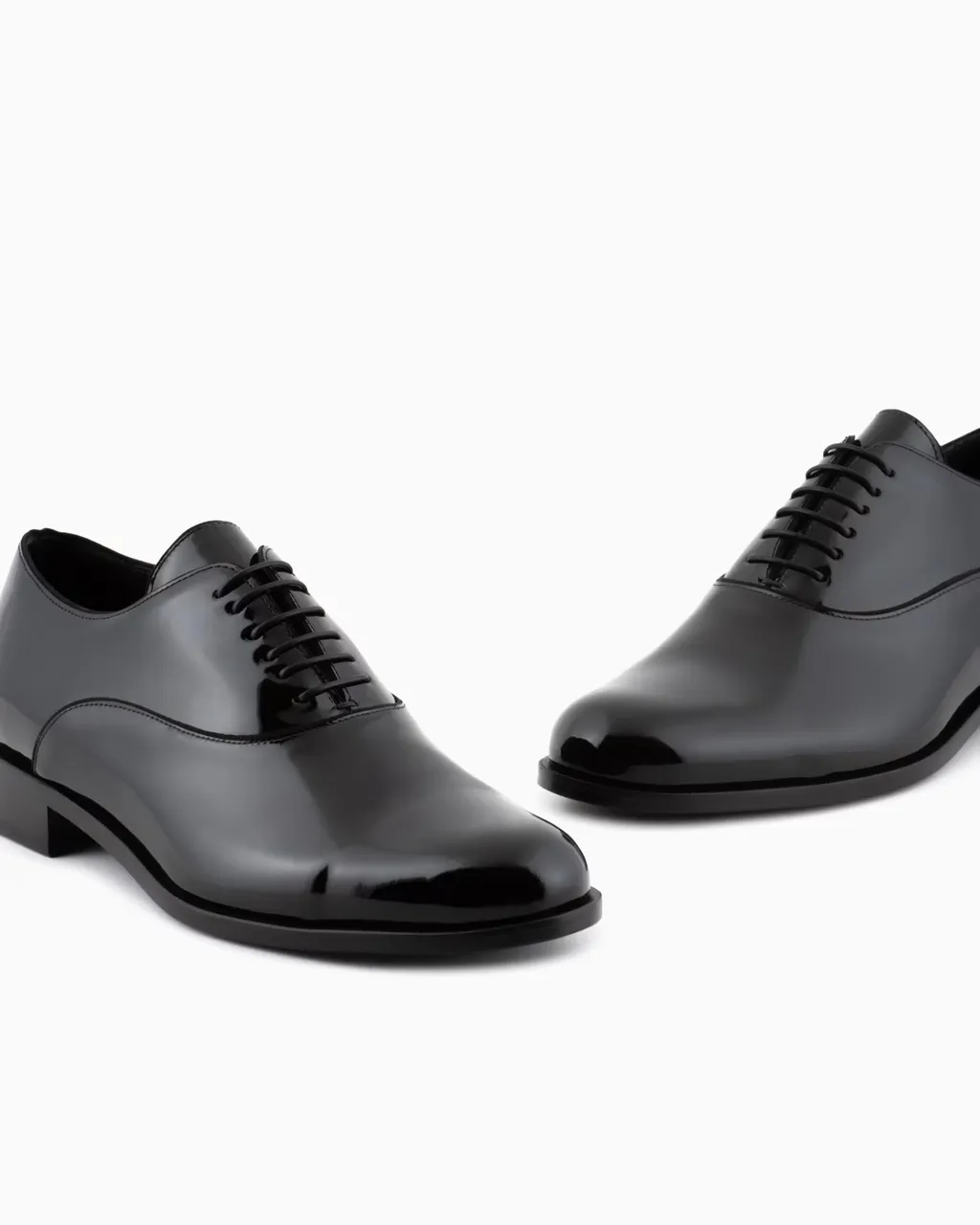 Patent-Leather Lace-Up Shoes