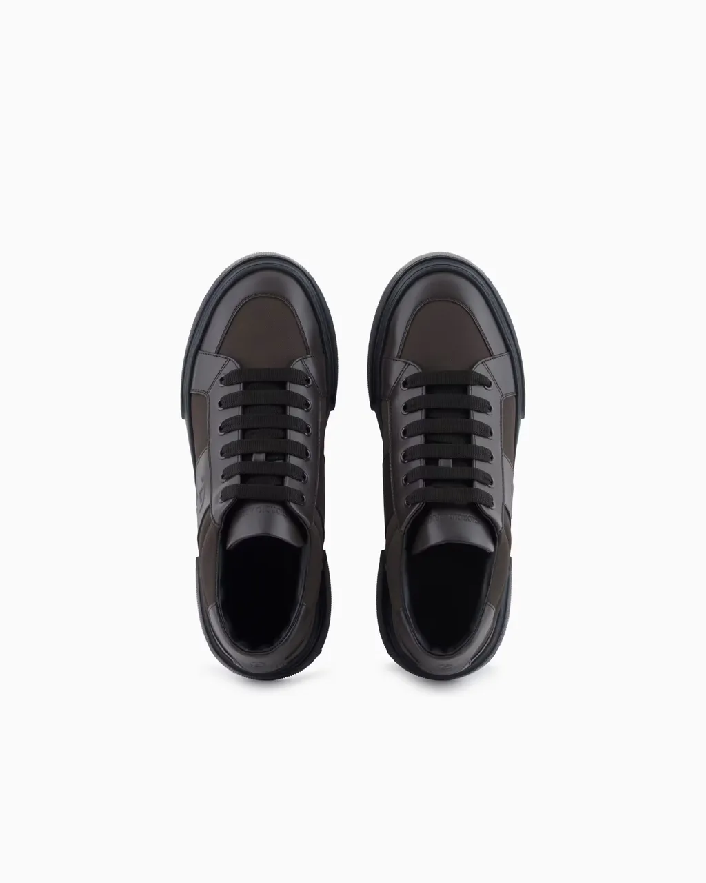 Logo-Embellished Leather Sneakers