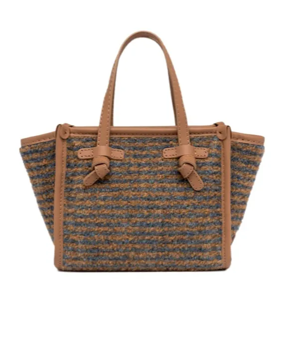 Miss Marcella Striped Tote Bag