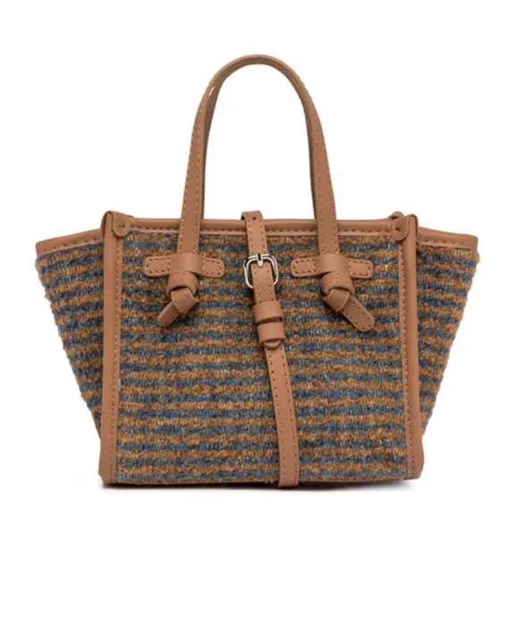Miss Marcella Striped Tote Bag