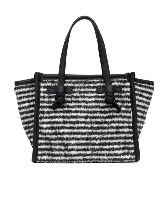 Miss Marcella Striped Tote Bag